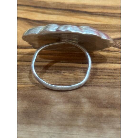 Vintage Retro Oversized Sterling Silver Boho Ring 5.5 - Picture 5 of 8